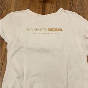 Fashonova white and gold top